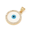 Brass Micro Pave Cubic Zirconia Pendants KK-F919-17G-2