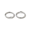 Tarnish Resistant 304 Stainless Steel Open Jump Rings STAS-J013-10x1mm-01-4