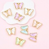 10Pcs Alloy Glass Pendants GLAA-YW0005-19-2