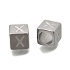 304 Stainless Steel European Beads STAS-D382-02X-P-1