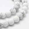 Natural Howlite Beads Strands G-F518-22-6mm-3