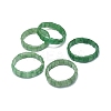 Natural Green Aventurine Rectangle Beaded Stretch Bracelet BJEW-E379-01H-1