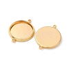 Brass Connector Cabochon Settings KK-F898-21D-G-2