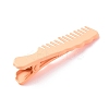 Comb Shape Spray Painted Iron Alligator Hair Clips for Girls PHAR-A011-18-4
