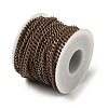 Spray Painted 304 Stainless Steel Curb Chains STAS-B067-05B-03-3