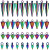 40Pcs 4 Style 304 Stainless Steel Pendants STAS-SZ0002-98-1
