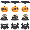 16Pcs 4 Styles Halloween Silicone Beads SIL-SC0002-09-1