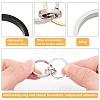 3Pcs 3 Color 304 Stainless Steel Interlocking Ring Pendants STAS-UN0032-56-4