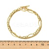 304 Stainless Steel Curb Chain & Singapore Chain Double Layer Chain Bracelets for Women BJEW-JB13669-4