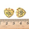 304 Stainless Steel Enamel Pendants STAS-G360-02G-3