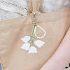 1Pc Flower Alloy Pendant Decorations KEYC-LP0001-25A-3