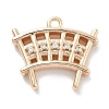 Brass Micro Pave Cubic Zirconia Charms KK-M102-54G-1