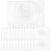 AHADEMAKER 25Pcs 2 Style PVC Plasic Portable Magnifying Lenses TOOL-GA0001-65-1