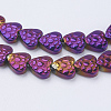 Electroplate Non-magnetic Synthetic Hematite Beads Strands G-J380-6mm-A02-2