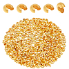 400Pcs Brass Crimp Beads Covers KK-DC0004-78G-1