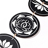 Moon Phase Wood Hanging Wall Decorations HJEW-XCP0001-14B-3