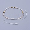 Adjustable Nylon Thread Braided Beads Bracelets BJEW-JB04379-01-3