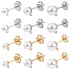 304 Stainless Steel Stud Earring Findings EJEW-SP0001-17K-7