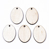 Unfinished Natural Poplar Wood Pendants LS-WOOD-S045-111-1