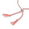 Macrame Cotton Cord Slider Bracelet Making AJEW-JB01536-01-5
