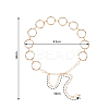 2Pcs 2 Colors Alloy Ring Link Chain Waist Belts FIND-FH0008-49-2