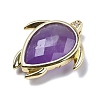 Natural Amethyst Pendants G-U019-02G-07-2