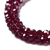 Electroplate Transparent Glass Beads Strands EGLA-A035-T3mm-A02-3