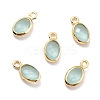 Eco-Friendly Brass with Glass Pendants KK-K268-01M-1