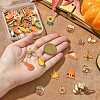 50Pcs 25 Styles Thanksgiving Day Alloy Enamel Pendants FIND-CJ0003-45-4