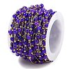 Handmade Round Dyed Natural Malaysia Jade Beaded Chains CHS-P019-08G-H-3