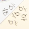 Tarnish Resistant 304 Stainless Steel Toggle Clasps X-STAS-F114-04P-B-6