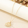 Summer Beach Alloy & Plastic Imitation Pearl Pendant Necklaces for Women FS-WGAF64A-02-1