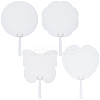 16Pcs 4 Styles Paper Hand Held Fan DIY-GF0010-32-1