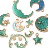 10Pcs 10 Style Alloy Enamel Pendants ENAM-YW0002-95-2