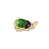 Insect Themes Brass Enamel Charms KK-B155-01B-02G-2