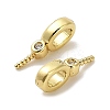 Brass Micro Pave Cubic Zirconia Cup Pearl Peg Bails Pin Pendants KK-S397-01A-2