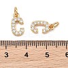 SHEGRACE Brass Micro Pave Clear Cubic Zirconia Pendants XGRQ29929-394G-C-3