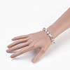 Natural Rutilated Quartz Beads Stretch Bracelets BJEW-JB03926-02-3
