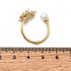 Brass Micro Pave Cubic Zirconia Cuff Rings RJEW-P166-03G-02-5