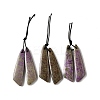 Natural Stichtite Pendants G-L617-H07-10x40mm-1
