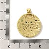 Brass Micro Pave Cubic Zirconia Pendants KK-Z042-26G-01-3
