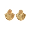 Ion Plating(IP) 304 Stainless Steel Earrings STAS-S125-08G-1