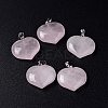 Natural Rose Quartz Pendants G-G956-D13-1