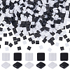 600Pcs 2 Colors Opaque Acrylic Slide Charms OACR-SC0001-39-1