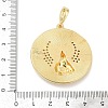 Brass Micro Pave Cubic Zirconia Pendants KK-D317-122G-3