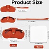 1 Set Portable Travel Leather Eyeglass Storage Cases AJEW-CN0002-45E-2