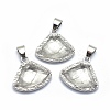 Natural Quartz Crystal Pendants G-O176C-05P-1