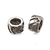 Brass Micro Pave Clear Cubic Zirconia European Beads KK-Z126-08P-1