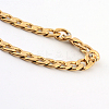 PVD Vacuum Plating 201 Stainless Steel Curb Chains  Necklaces NJEW-R063-39G-1