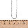 Non-Tarnish 304 Stainless Steel Cable Chain for Necklace STAS-E052-61P-55cm-3